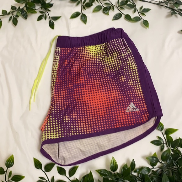 Purple Adidas lined activewear shorts - Picture 2 of 4